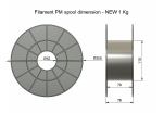 PLA - transparent (1,75 mm; 1 kg)